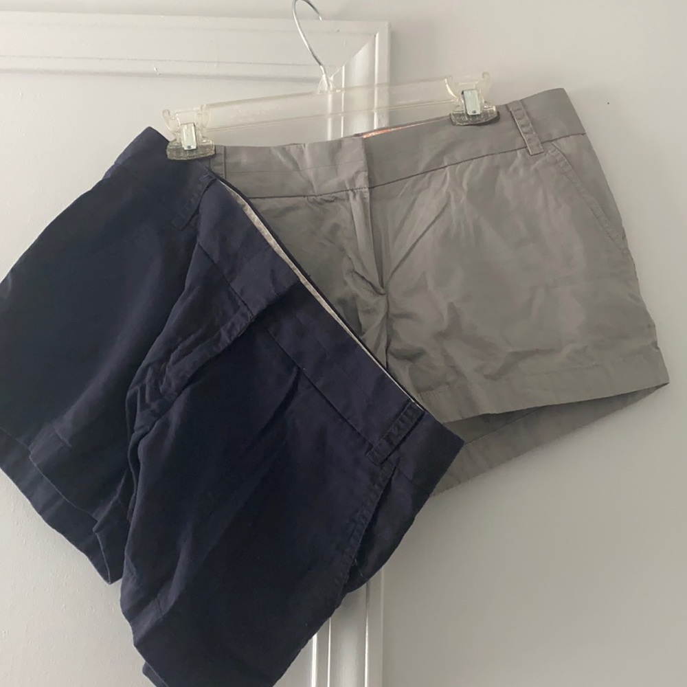 J Crew grey and blue shorts both pairs